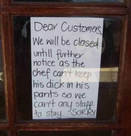 12 Hilarious Closed Signs - closed signs, hilarious signs - Oddee