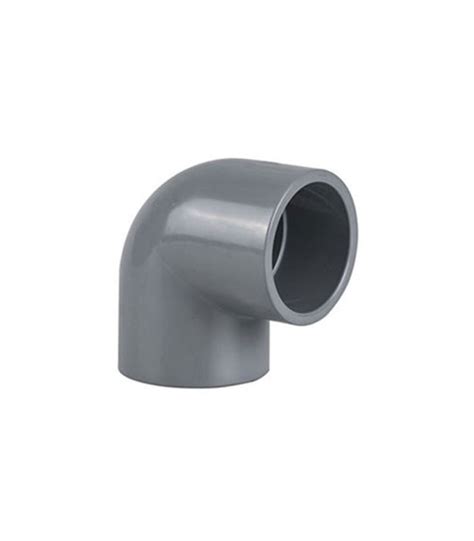 Grey PVC 90-Degree Elbow: 13mm, 16mm, 20mm, 25mm, 30mm, 40mm