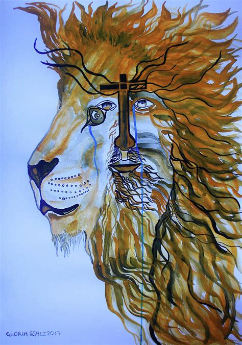 Jesus Lion Of Judah Painting by Gloria Ssali - Pixels