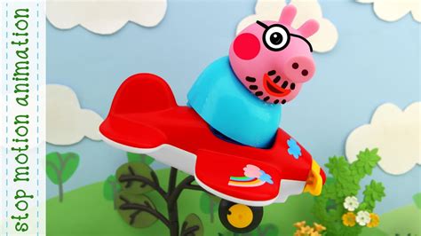 Flying on an airplane, Peppa Pig Animation 2020 - YouTube