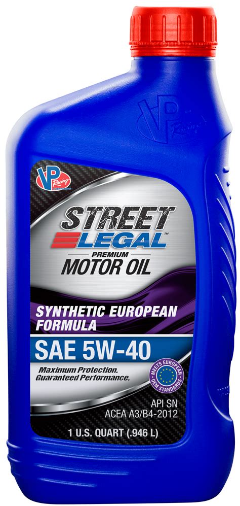 5W-40 Synthetic Oil | VP Street Legal EURO Formula | VP Racing Fuels