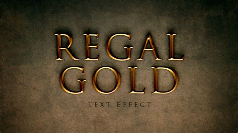 Regal Gold Text Effect in Photoshop (Layer Styles Trickery) - Photoshop Trend