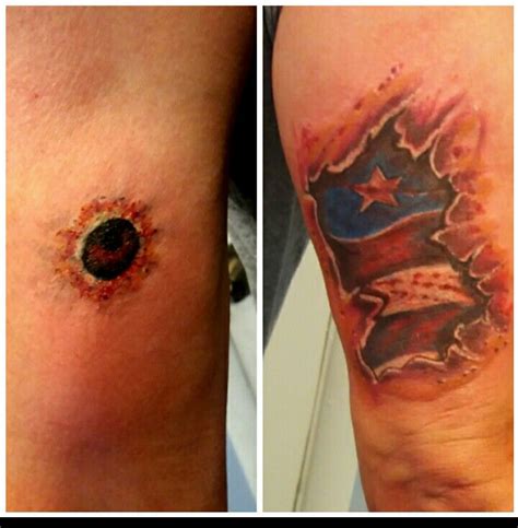 Bullet Wound Tattoos