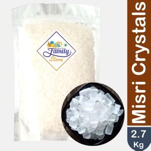 Family store Mishri Misri Crystals Diamonds (Sugar Rock Candy) (900g x 3) Sugar Price in India ...