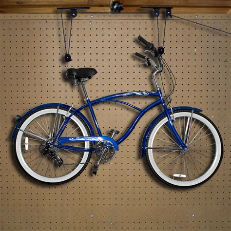 Bicycle Lifts For Garage - Bike Lane Heavy-Duty Bicycle Garage Storage Lift Hoist-HWD630000 ...