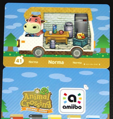 Norma - Welcome Series #41 Animal Crossing Amiibo Card – Villager Cards