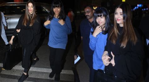 Aishwarya Rai and Aaradhya Bachchan walk hand-in-hand as they jet off ...