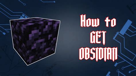 How to Make OBSIDIAN in Minecraft! 1.17 Guide - YouTube