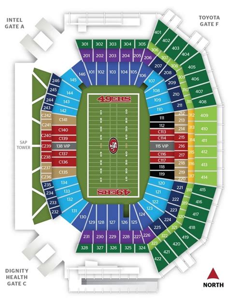 The Awesome denver broncos seating chart 3d | Levi stadium, Chart ...