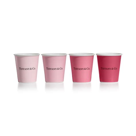 Everyday Objects Tiffany Coffee Cups in Bone China, Set of Four ...