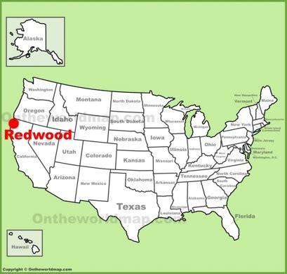 Redwood National Park Maps | USA | Maps of Redwood National and State Parks