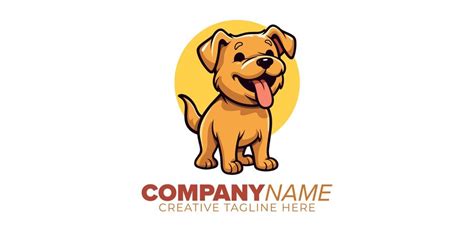 Premium Vector | Playful pup logo design vector mascot illustration for ...