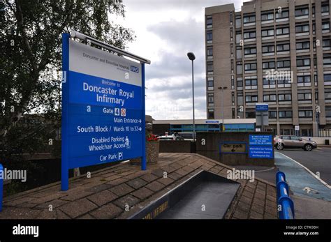 Doncaster royal infirmary sign hi-res stock photography and images - Alamy