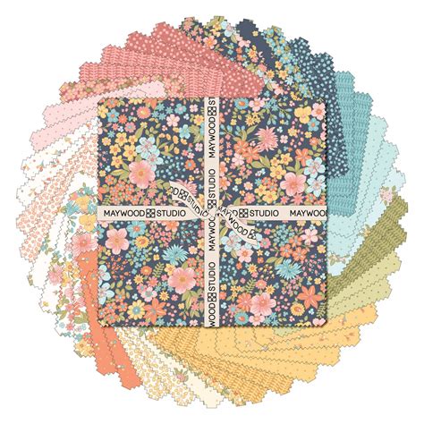 Maywood Studio Sunlit Blooms Layer Cake SQ-MASSUB | Emerald City Fabrics