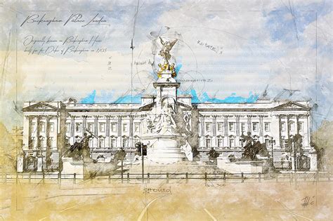 Buckingham Palace Painting by Raceman Decker - Fine Art America