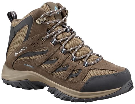 Columbia Crestwood Mid Waterproof Womens Hiking Shoes Pebble Oxygen ...