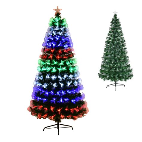 Giantex 4' Fiber Optic Tree LED Lights Pre-Lit Artificial Christmas Tree - Walmart.com - Walmart.com