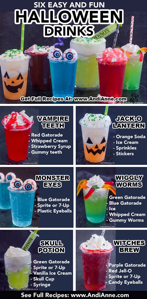 6 Easy Halloween Party Drinks: Great for kids.