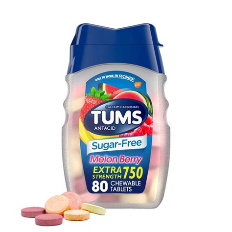 Tums Sugar-Free Antacid Chewable Tablets, Sugar-Free Antacid Chewable Tablets (80 ct) Delivery ...