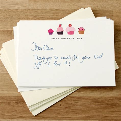 personalised thank you cards by made by ellis | notonthehighstreet.com