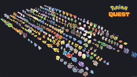 All Pokemon set from Pokemon Quest. 8k fan render : r/PokemonQuest