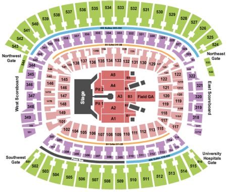 Cleveland Browns Stadium Tickets and Cleveland Browns Stadium Seating Charts - 2022 Cleveland ...