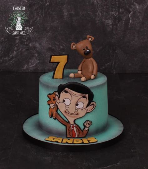 Mr Bean Cartoon Cake Images - birthday card message