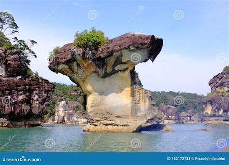 Sea Stack Formation of Bako National Park in Sarawak, Malaysia Stock Image - Image of borneo ...