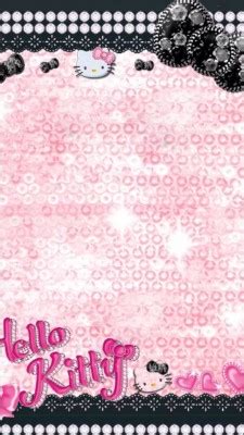 Little Hello Kitty Glitter Wallpaper Amazing Wallpaper - Pink Hello ...