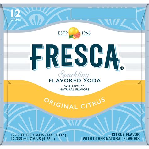 Fresca Grapefruit Citrus Sparkling Soda Water 12 ct; 12 fl oz | Shipt