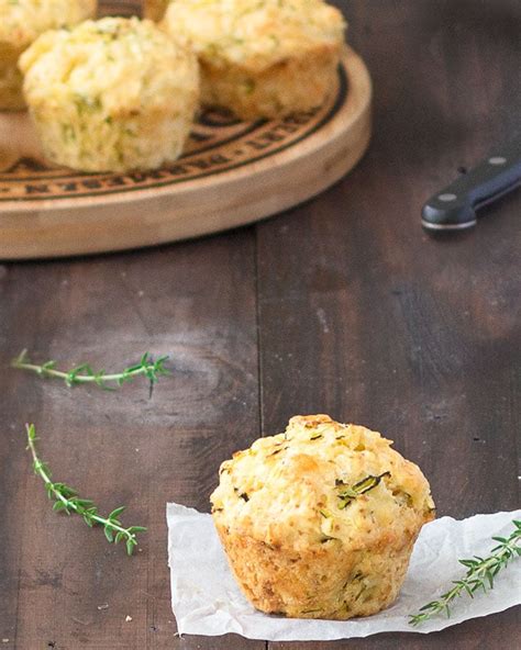 Zucchini Cheddar Cheese Savory Muffins - As Easy As Apple Pie