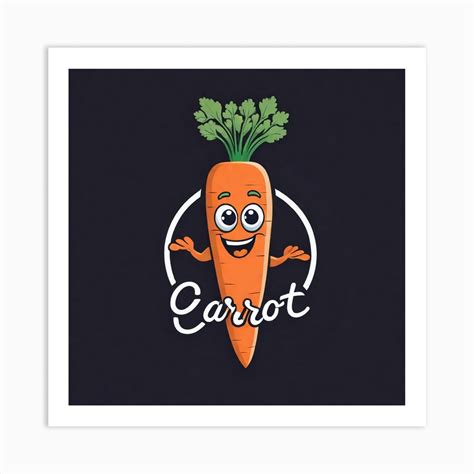 Carrot Logo 9 Art Print by Pat4U - Fy