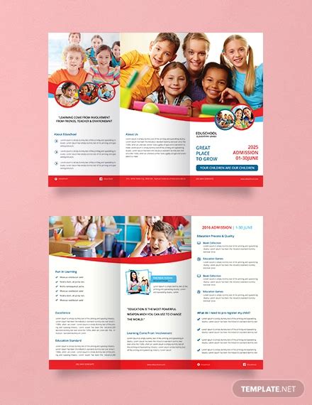 Play School Brochure Templates