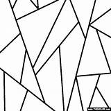 Triangle Coloring Page sketch template
