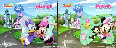 Disney Junior - Minnie - 24 Pieces Shaped Jigsaw Puzzle - (Set of 2 ...