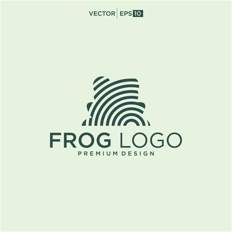 Frog logo design concept. Simple frog silhouette logo vector template ...