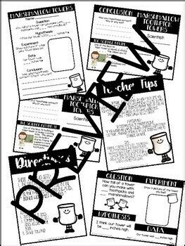 Marshmallow Toothpick Tower Science Experiment with the Scientific Method