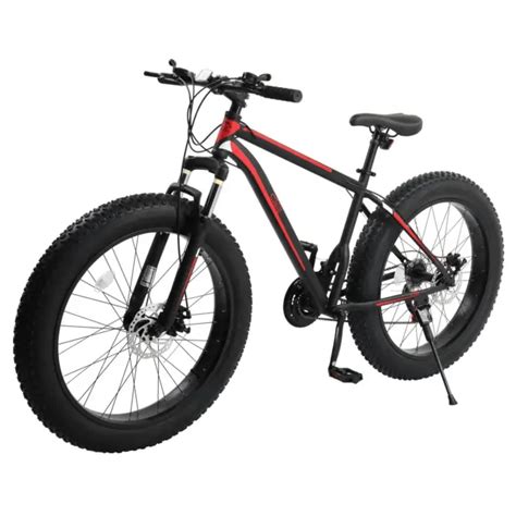 MENS FAT TIRE Mountain Bike, High Carbon Steel Frame, 21-Speed, 26'' Wheels $254.99 - PicClick