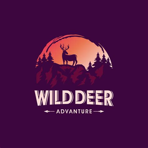 Deer logo design vector template 10934906 Vector Art at Vecteezy