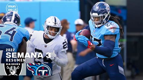 Las Vegas RAIDERS vs. Tennessee TITANS | Semana 3 NFL | Resumen ...