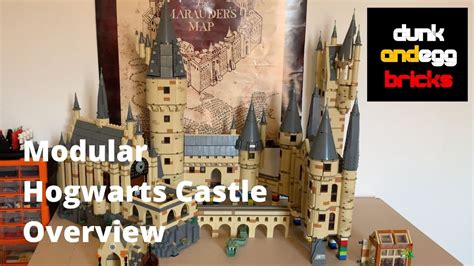 LEGO Harry Potter Hogwarts Castle MOC, Part 1 - Overview - YouTube