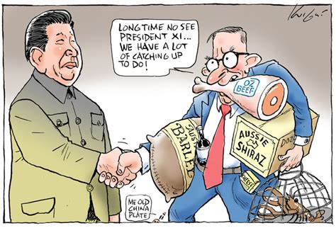 Albanese meeting with President Xi | Australian Political Cartoon ...