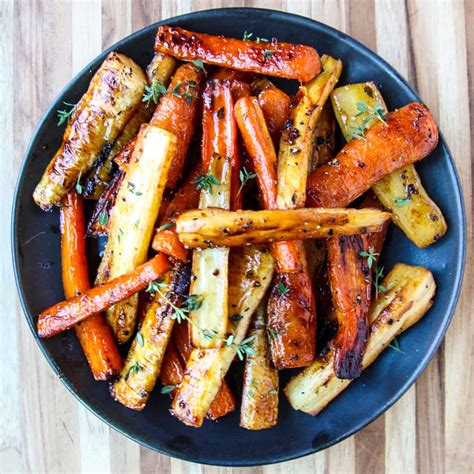 Honey Roasted Carrots and Parsnips - The Food Blog