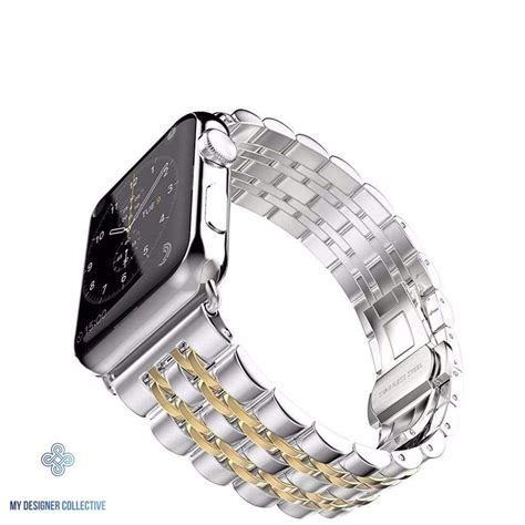 Stainless Steel 7 Link Apple Watch Band | Watch bands, Apple watch bands, Apple watch bands fashion