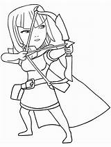 Archers Clash Of Clans coloring Page sketch template