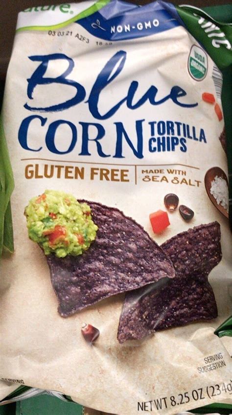 Blue corn tortilla chips - Simply Nature