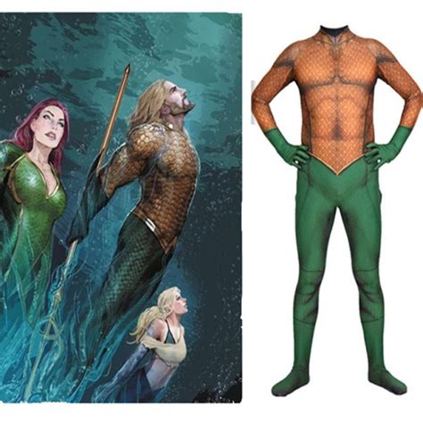 Aquaman Cosplay Costume Lycra | Costume Party World