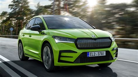 Hot electric Skoda Enyaq Coupe iV vRS on sale now from £51,885 | Auto ...