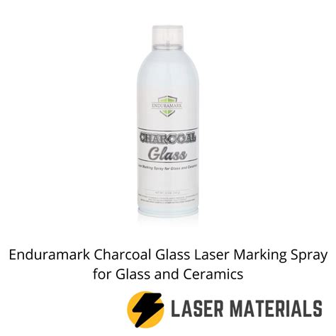 Enduramark Charcoal Glass Laser Marking Spray for Glass and Ceramics - lasermaterials.ie