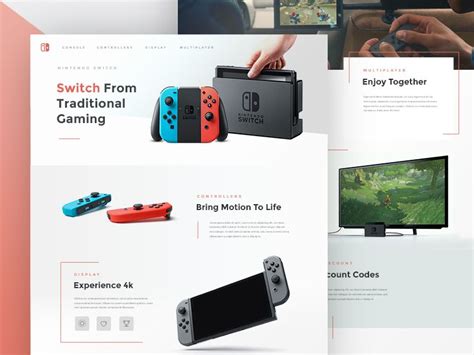 Nintendo Switch | Web design, Web inspiration, Switch